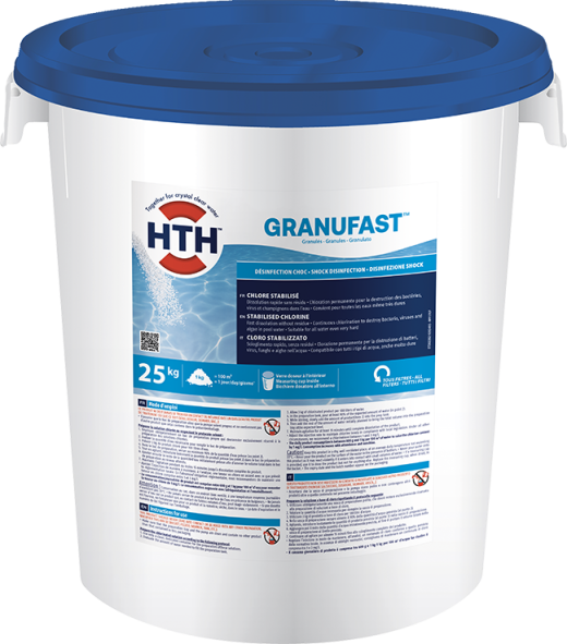 Chlore stabilisé HTH granufast granulés