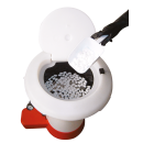 Chlore non stabilisé HTH easiflo briquette 7 g, fût de 25 kg